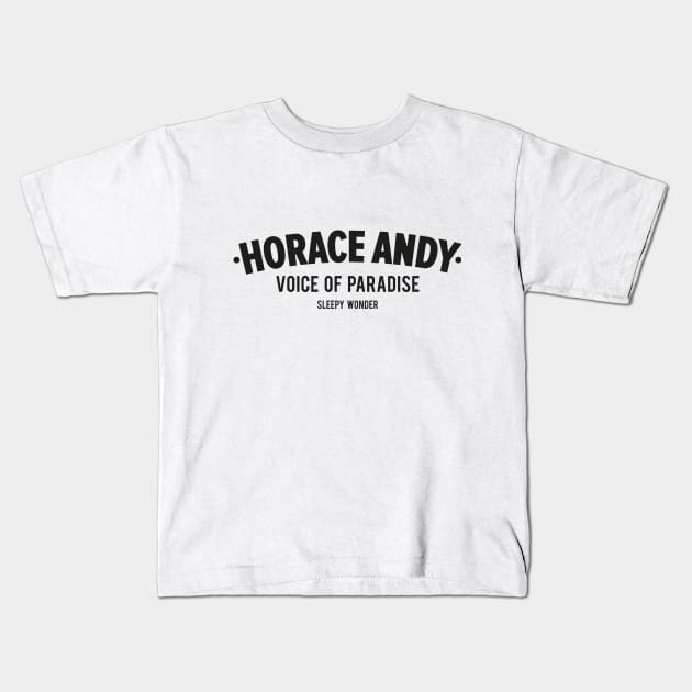 Legendary Reggae Voice: Horace Andy Kids T-Shirt by Boogosh